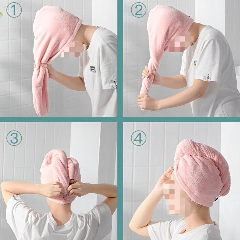 Serviette Cheveux Microfibre & Bonnet Turban | Zalmyraboutique - Zalmyraboutique