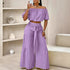 Ensemble Été Femme : Pantalon Bretelles & Coupe Loose | Zalmyraboutique - Zalmyraboutique