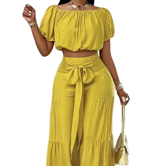 Ensemble Été Femme : Pantalon Bretelles & Coupe Loose | Zalmyraboutique - Zalmyraboutique