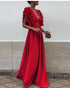 Robe de Soirée 2025 Longue à Volants & Décolleté | Zalmyraboutique - Zalmyraboutique