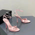 Sandales à Talons en Satin avec Nœud & Strass | Zalmyraboutique - Zalmyraboutique