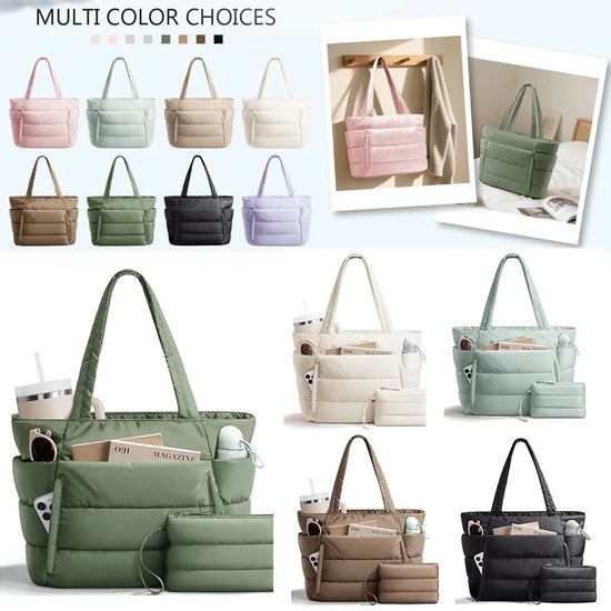 Lightweight Puffy Tote Bag