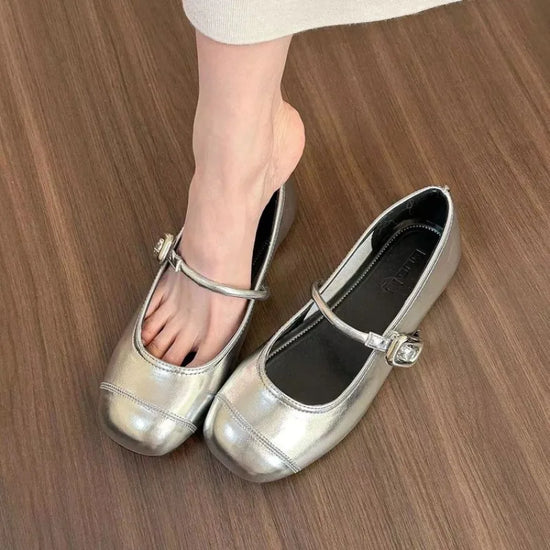 Mary Jane Retro Flat Women&