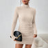 Robe Moulante Col Roulé en Maille Automne-Hiver | Zalmyraboutique - Zalmyraboutique