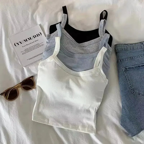 Crop Top Women Sexy Sleeveless Tops Fashion Female