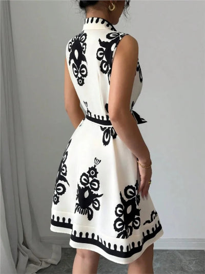 Femme portant une robe d&