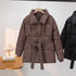 Parka Femme Chaude avec Ceinture & Col Revers | Zalmyraboutique - Zalmyraboutique