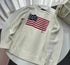 Pull Oversize Y2K Brodé Drapeau Américain | Zalmyraboutique - Zalmyraboutique