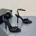 Sandales à Talons en Satin avec Nœud & Strass | Zalmyraboutique - Zalmyraboutique