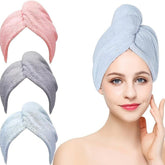 Serviette Cheveux Microfibre & Bonnet Turban | Zalmyraboutique - Zalmyraboutique