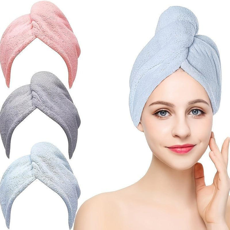 Serviette Cheveux Microfibre & Bonnet Turban | Zalmyraboutique - Zalmyraboutique