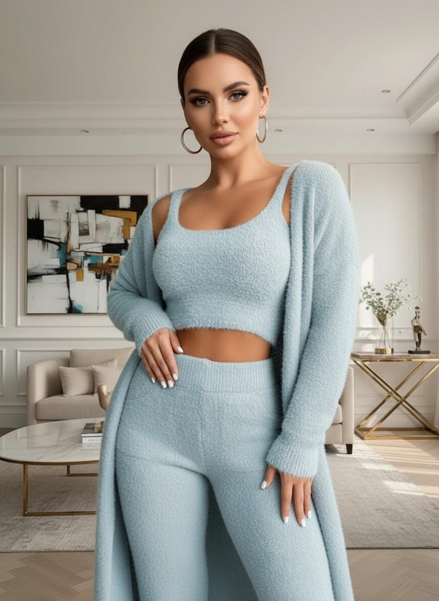 Ensemble Cocooning 3 Pièces Femme en Polaire Douce | Zalmyraboutique - Zalmyraboutique