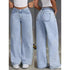 Jean Droit Femme - Pantalon coupe droite tendance et élégant