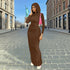 Robe Longue à Capuche Moulante & Fente Sexy | Zalmyraboutique - Zalmyraboutique